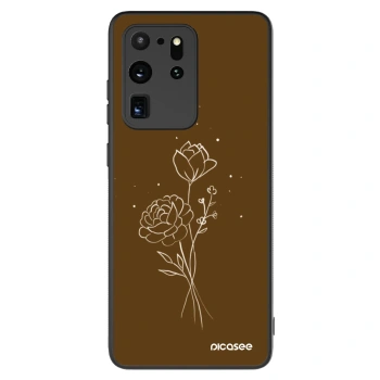 Obal pro Samsung Galaxy S20 Ultra 5G G988F - Brown flowers
