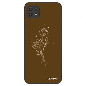 Obal pro Samsung Galaxy A22 A226B 5G - Brown flowers