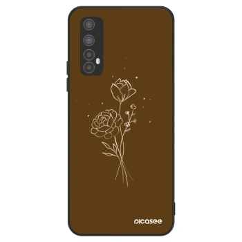 Obal pro Realme 7 - Brown flowers