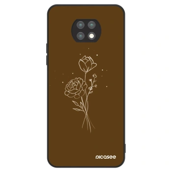 Obal pro Xiaomi Redmi Note 9T - Brown flowers