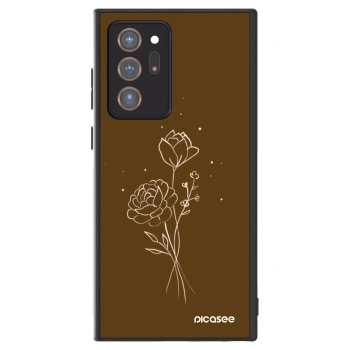 Obal pro Samsung Galaxy Note 20 Ultra - Brown flowers
