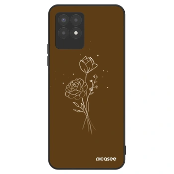 Obal pro Realme 8i - Brown flowers