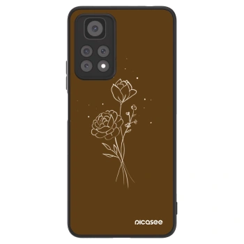 Picasee ULTIMATE CASE pro Xiaomi Redmi Note 11 Pro - Brown flowers
