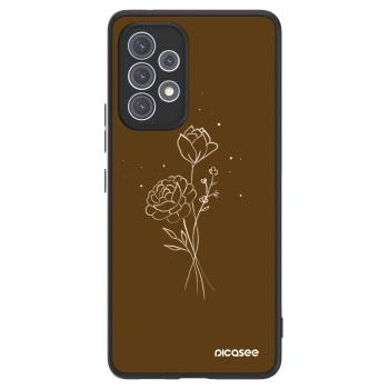 Picasee ULTIMATE CASE pro Samsung Galaxy A53 5G A536 - Brown flowers