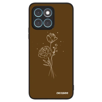 Obal pro Honor X8 4G - Brown flowers