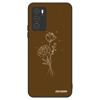 Obal pro OPPO A16 - Brown flowers