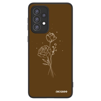 Picasee ULTIMATE CASE pro Samsung Galaxy A33 5G A336 - Brown flowers