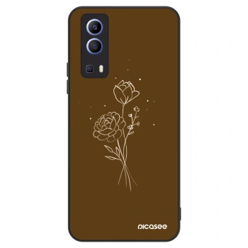 Obal pro Vivo Y52 5G - Brown flowers