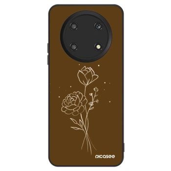 Obal pro Honor Magic4 Lite 5G - Brown flowers