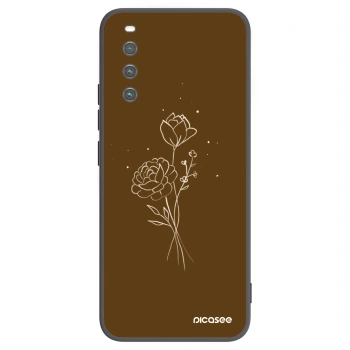 Obal pro Sony Xperia 10 IV 5G - Brown flowers