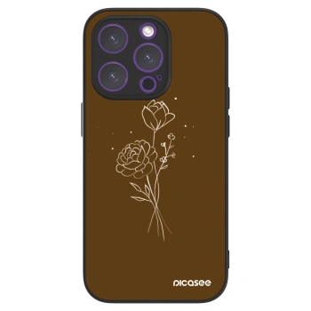 Picasee ULTIMATE CASE pro Apple iPhone 14 Pro - Brown flowers