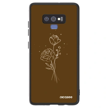 Obal pro Samsung Galaxy Note 9 N960F - Brown flowers