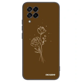 Obal pro Samsung Galaxy M53 5G - Brown flowers