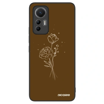 Obal pro Xiaomi 12 Lite - Brown flowers