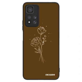 Obal pro Xiaomi Redmi Note 11 Pro+ 5G - Brown flowers