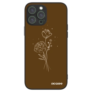 Picasee ULTIMATE CASE MagSafe pro Apple iPhone 13 Pro Max - Brown flowers