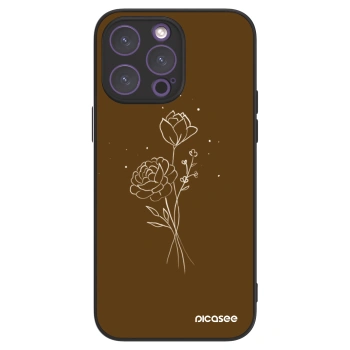 Picasee ULTIMATE CASE MagSafe pro Apple iPhone 14 Pro Max - Brown flowers