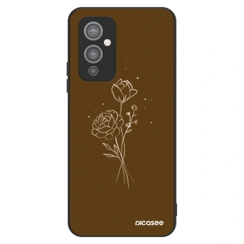 Obal pro OnePlus 9 - Brown flowers