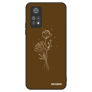 Obal pro Xiaomi Poco M4 Pro - Brown flowers