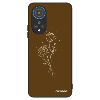 Obal pro Honor X7 - Brown flowers