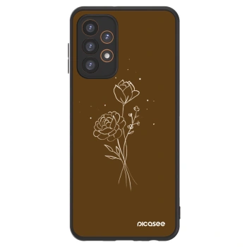 Picasee ULTIMATE CASE pro Samsung Galaxy A23 A236B 5G - Brown flowers