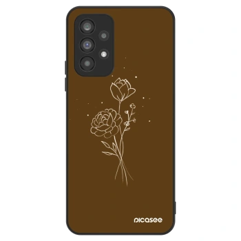 Obal pro Samsung Galaxy A73 5G - Brown flowers