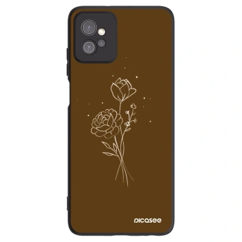 Obal pro Motorola Moto G32 - Brown flowers