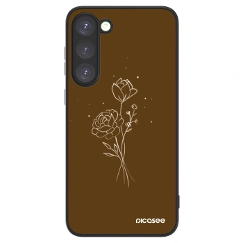 Obal pro Samsung Galaxy S23+ 5G - Brown flowers