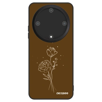 Obal pro Honor Magic5 Lite 5G - Brown flowers