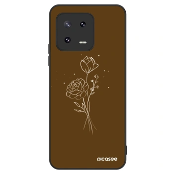 Obal pro Xiaomi 13 Pro - Brown flowers