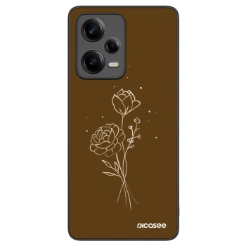 Picasee ULTIMATE CASE pro Xiaomi Redmi Note 12 Pro+ 5G - Brown flowers