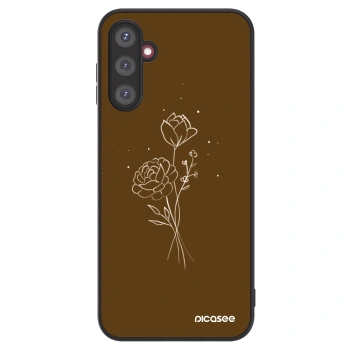 Picasee ULTIMATE CASE pro Samsung Galaxy A14 4G A145R - Brown flowers