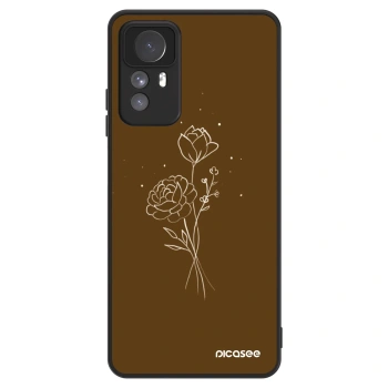 Obal pro Xiaomi Redmi Note 12S - Brown flowers