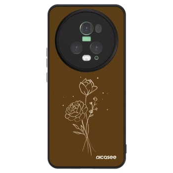 Obal pro Honor Magic5 Pro - Brown flowers