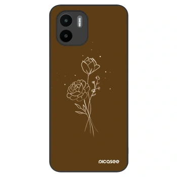 Obal pro Xiaomi Redmi A2 - Brown flowers