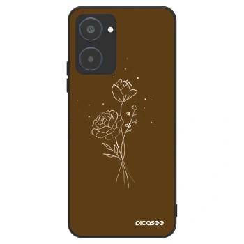 Obal pro Realme 10 4G - Brown flowers
