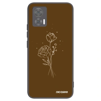 Obal pro Motorola Edge 30 Neo - Brown flowers
