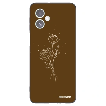 Obal pro Motorola Moto G54 5G - Brown flowers