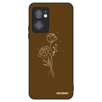 Obal pro OPPO Reno 7 5G - Brown flowers