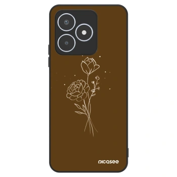 Obal pro Realme C53 - Brown flowers