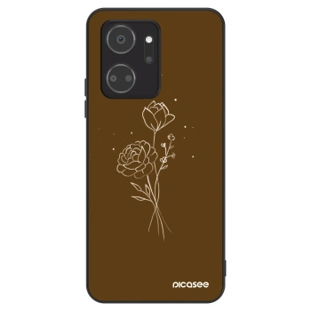 Obal pro Honor X7a - Brown flowers