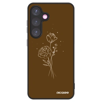 Picasee ULTIMATE CASE PowerShare pro Samsung Galaxy S24+ S926B 5G - Brown flowers