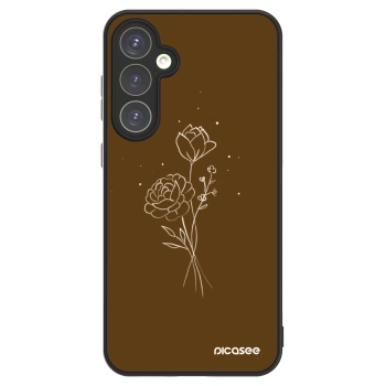 Picasee ULTIMATE CASE pro Samsung Galaxy S23 FE S711B - Brown flowers