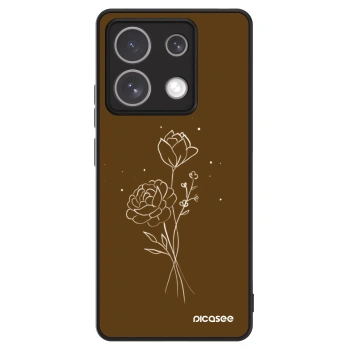 Picasee ULTIMATE CASE pro Xiaomi Redmi Note 13 5G - Brown flowers