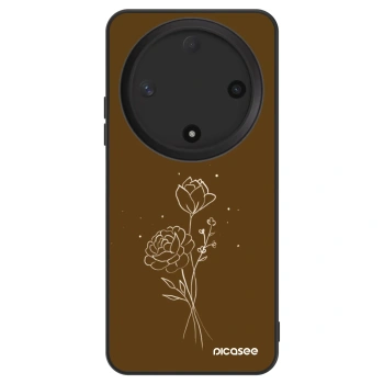 Obal pro Honor Magic6 Lite 5G - Brown flowers