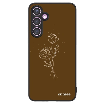 Picasee ULTIMATE CASE pro Samsung Galaxy A35 5G A356B - Brown flowers