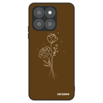 Obal pro Honor X8b - Brown flowers