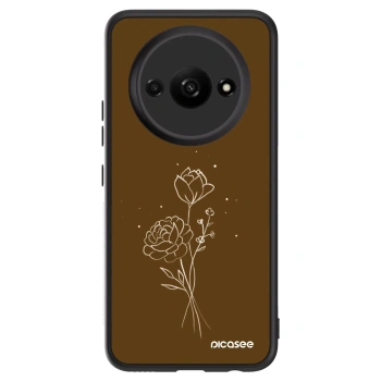 Obal pro Xiaomi Redmi A3 - Brown flowers