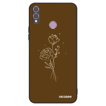Obal pro Honor 8X - Brown flowers