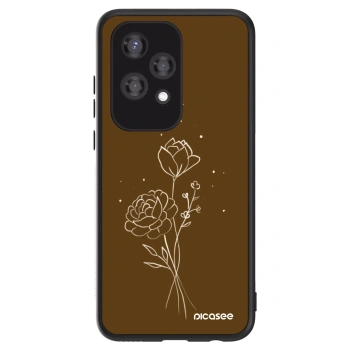 Obal pro Honor 200 Lite - Brown flowers